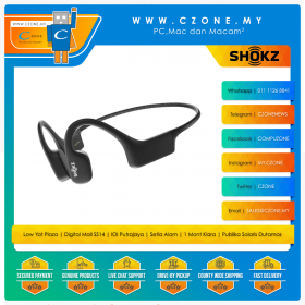 Shokz OpenSwim Wireless Bone Conduction Sports Headphones (Black)