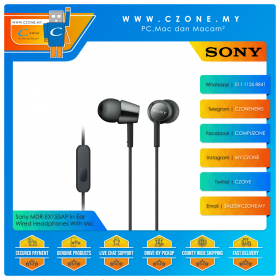 Sony MDR-EX155AP In-Ear Wired Headphones With Mic