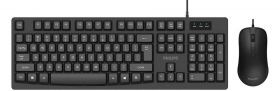 Philips SPT6214 Wired Keyboard And Mouse (Black)
