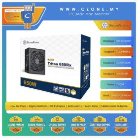 Silverstone TRITON 650RX Power Supply (650 Watts, 80plus Gold) 