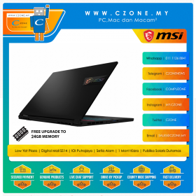 MSI Stealth 15M B12UE-073MY Gaming Laptop - 15.6", i7-1280P, 16GB, 1TB SSD, RTX3060, Win 11 (Core Black)