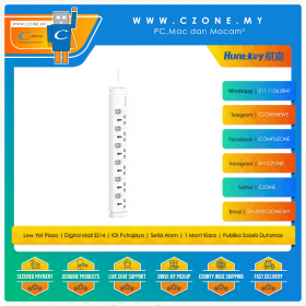 Huntkey SZC604 Power Extension (6x Sockets, 2M)