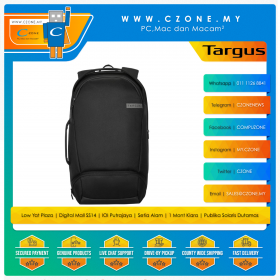 Targus Work+ Expandable 27L Daypack (Fits 15" Laptop, Black)