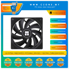 Thermalright C12C Case Fan (1x 120mm, 4-pin PWM, Black)