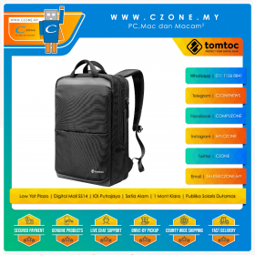 Tomtoc H71 Premium Urban Laptop Backpack (Fits 15" Laptop, Black)
