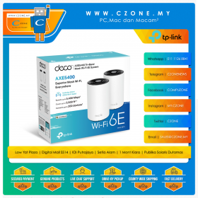 TP-Link Deco XE75 Superior Mesh WiFi System (WiFi6-AXE5400, 2 Pack)