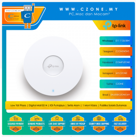 TP-Link EAP610 Wireless Access Point MU-MIMO Ceiling Mount (Dual Band-AX1800, Indoor)