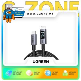 UGREEN L530 240W USB-C to USB-C PD Cable With Smart Display- 1M - Grey