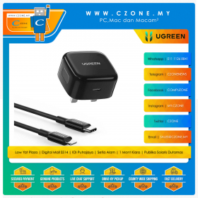 UGREEN - CD137 20W USB-C Fast Charger - 1 USB-C to Lightning, Charging Cable
