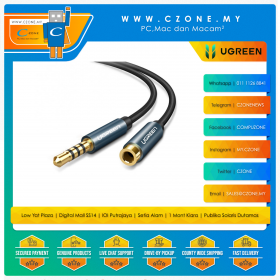 Ugreen 40673 3.5MM Audio Extension Cable (1M, Black)
