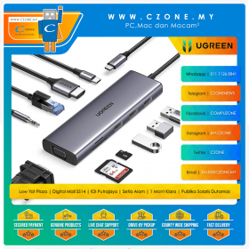 UGREEN CM498 10-in-1 USB-C Multifunction Adapter
