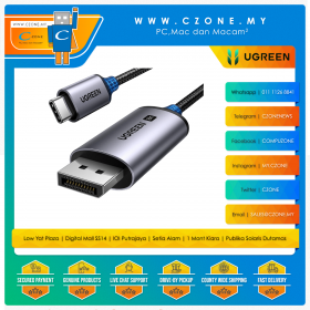 UGREEN CM556 USB-C to Display Port 8K Cable (2M)