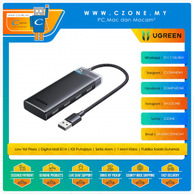 UGREEN CM653 USB-A 3.2 Gen 1 4 Port Hub with USB-C Power Port (0.2m)