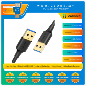 UGREEN US128 USB-A 3.0 Male to Male Cable (2M, Black)