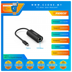 Fideco USB-C to Gigabit Ethernet Adapter