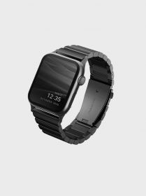 Uniq Strova Steel Link Watch Band (Apple Watch 42/44mm, Midnight Black)