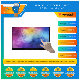 Verbatim - Portable Touchscreen Monitor 17.3"