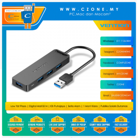 Vention 4-Port USB 3.0 Hub With Power Supply