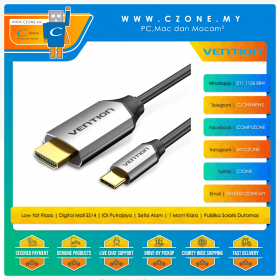 Vention CGOBG Type-C To HDMI Cable (HDCP2.2, 1.5M, Black)