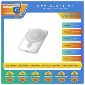 Vention FHSW0 5,000mAh Power Bank - White