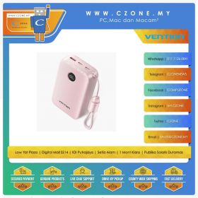 Vention FKBP0-C-TY-TY 20,000mAh  Power Bank LED Display Type -Pink