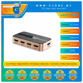 Vention HDMI Switcher 5 In 1 (Out Gold)