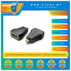 Vention Micro HDMI Male to HDMI Female Adapter Black