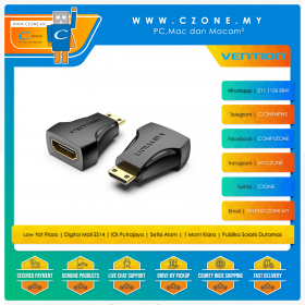 Vention Mini HDMI Male to HDMI Female Adapter Black