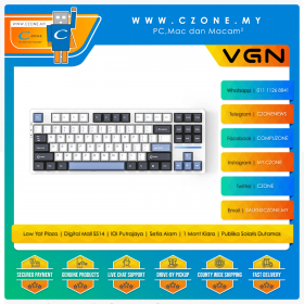 VGN V87 Tri-Mode Mechanical Keyboard (Strawberry Pudding Switch, Starry Sky)