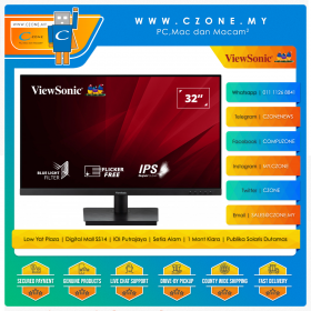 Viewsonic VA3209-2K-MHD Monitor (31.5", 2560x1440, IPS, 75Hz, 4ms, HDMI, VGA, Speakers, VESA)