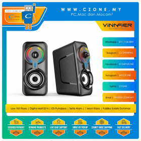 Vinnfier Icon 900 RGB 2.0 Bluetooth Speaker (Black)