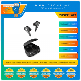 Vinnfier Momento Pro 3 True Wireless Gaming Earbuds (Black)