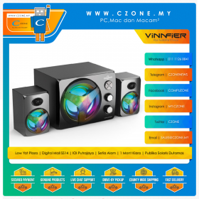 Vinnfier Xenon 2 BTRM Bluetooth RGB Speaker (Black)