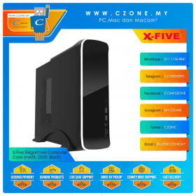 X-Five Elegant M6 Computer Case (mATX, ODD, Black)