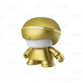 Xoopar Boy Mini Art Toy Portable Bluetooth Speaker (Gold Metallic Edition)