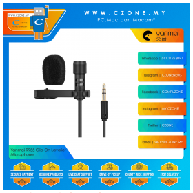 Yanmai R955 Clip-On Lavalier Microphone with Aux Connector