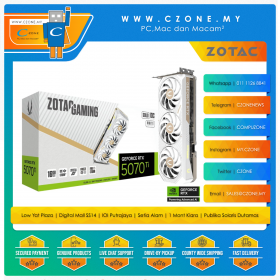 Zotac Geforce RTX 5070 TI 16GB Solid Core OC White