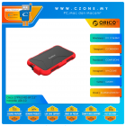 Orico 2179U3 2.5" Harddisk USB 3.0 Enclosure Silicon Triple Prictection (Red)