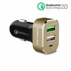 First Champion Car Charger (USB-C, 9A 45 Watts, Gold)
