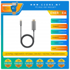 Energea - Fibratough UBS-C 3.1 to HDMI 4K to Cable - 2M - Black
