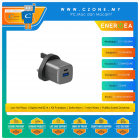 Energea - AmpCharge Gan20 20W Wall Charger - 1 USB-C, 1 USB-A