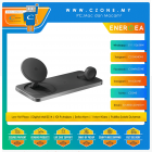 Energea - Bazic GoMag Station 3-in-1 Wireless Charger with Built-In Apple Watch Charger