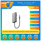 Energea - AluHub HD Pro 2 - 8-in-1 USB-C Hub - Gunmetal