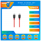Anker A8187H91 PowerLine + USB-C to USB-C Cable (0.9M, RED)