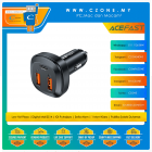 Acefast B9 66W (2xUSB-A+USB-C) Three-Port Metal Car Charger