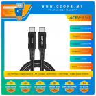 Acefast C4-03 USB-C to USB-C 100W Aluminum Alloy Charging Data Cable (2M, Black)
