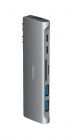 Energea Aluhub MacPro 2 Multiport Dual USB-C Hub (Gunmetal)