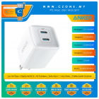 Anker A2038K21 521 Charger Nano Pro 40W Wall Charger  (2x USB-C, 40 Watts, White)