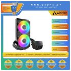 Arctic Liquid Freezer III Pro 240 ARGB AIO CPU Cooler (2x 120mm ARGB Fan, Black)