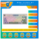 Aula F75 Cedar Green Tri-Mode Hot-Swappable Mechanical Keyboard (Reaper Switch, Purple)